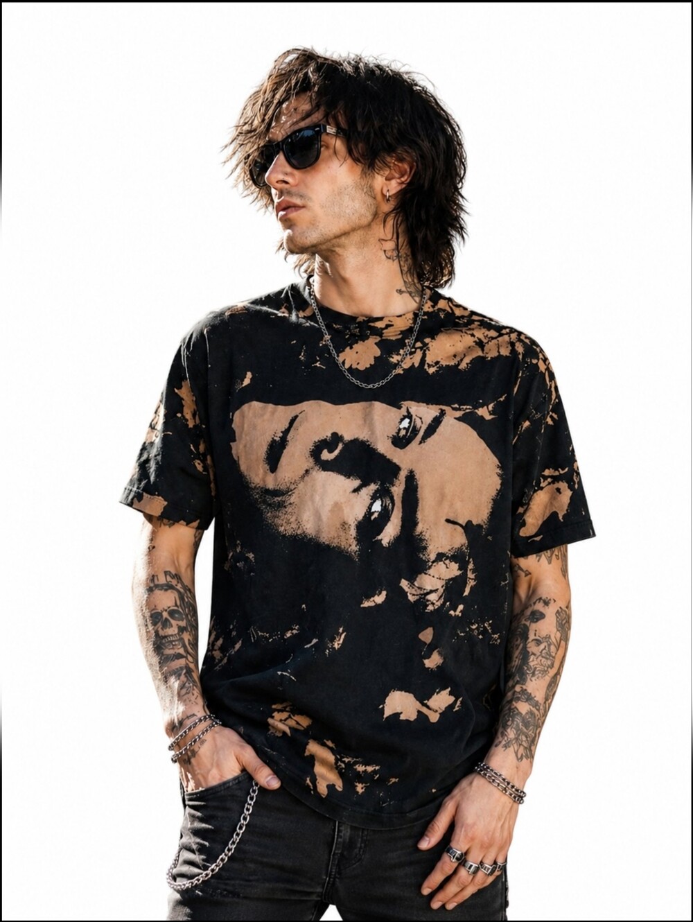 MOSQUITOHEAD PETER MURPHY BAUHAUS T-SHIRT TOUR PUNK GOTHIC  Sz L? Vintage #R2